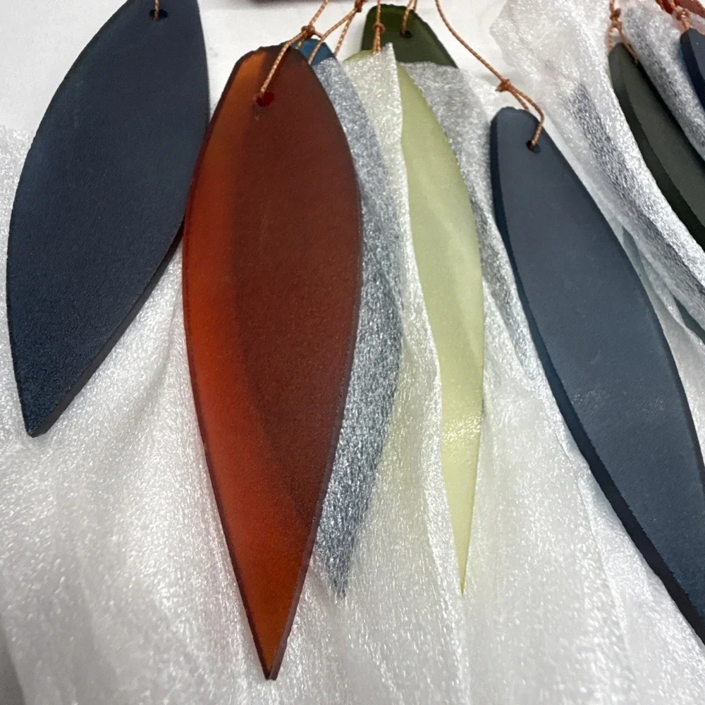 Blue Handworks Atlantic Coast Driftwood Glass Wind Chime GEBLUEG168 Ships Fast!